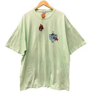 Pirana Joe T-Shirt Mens XXL Green FISHING TIME Jamaica Short Sleeve Crew Tee NEW
